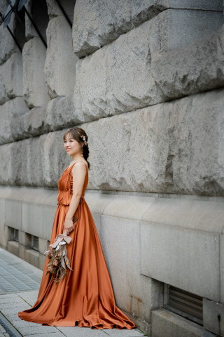 ☆ドレス紹介〜テラコッタカラードレス〜☆