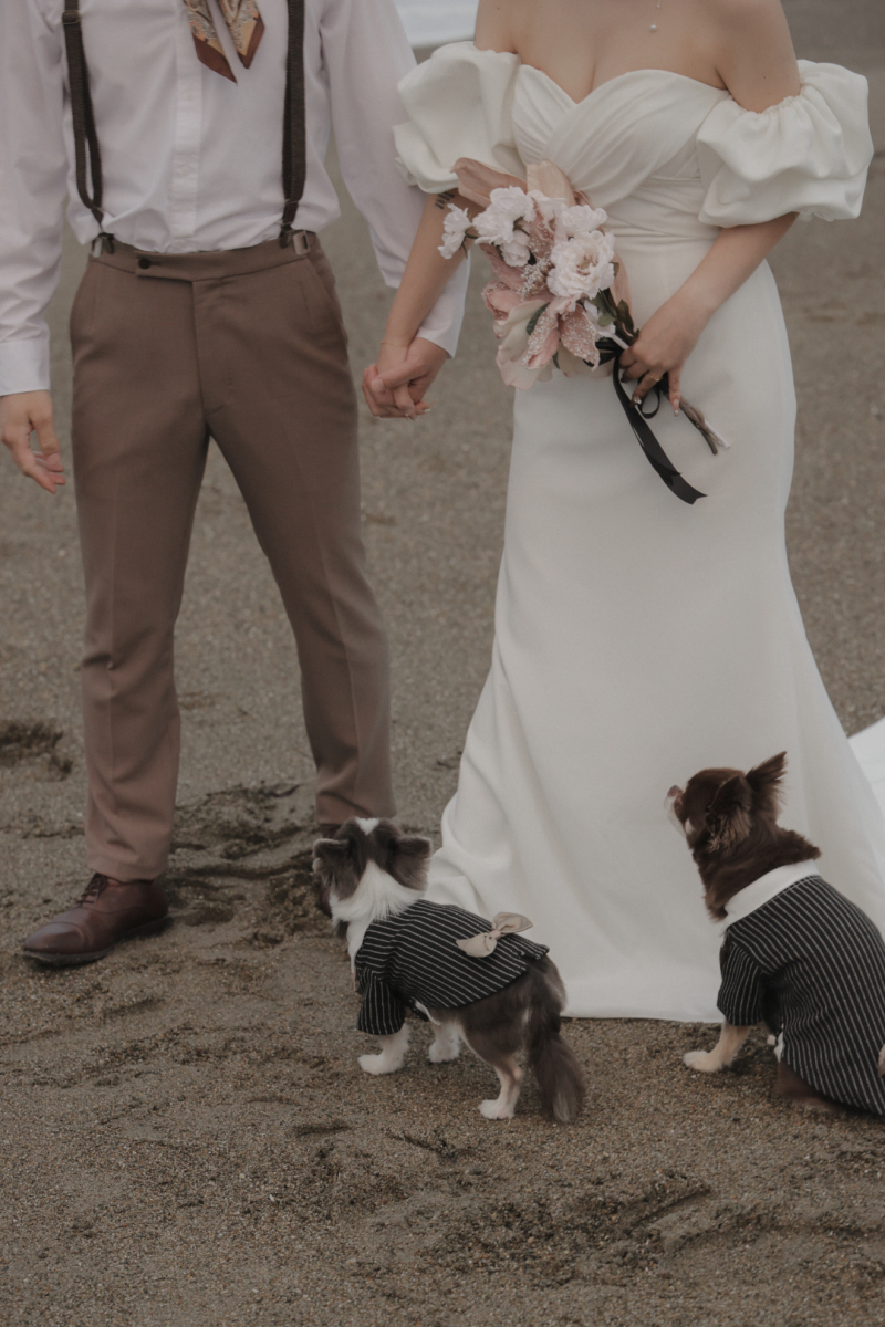愛犬とのウェディングフォト