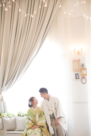 話題の色掛下で、いまどきフォトウェディング♪