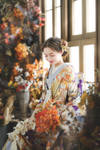 秋を楽しむ!ウェディングフォト