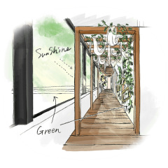 立川店にはこんな背景あります！＜グリーン＞