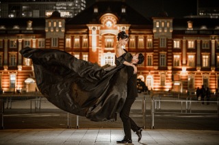 イマドキ花嫁の鉄板・ブラックドレスでナイトフォトウェディング☆