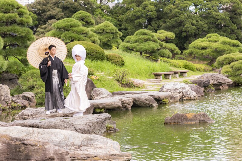 和装撮影のプラン内でご案内可能な庭園ご紹介!