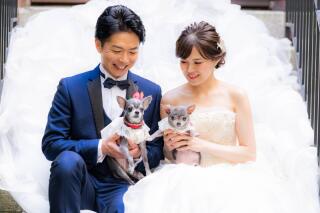 わんちゃんと一緒に撮影できる前撮りフォト♪