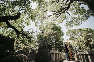 趣のある庭園で☆