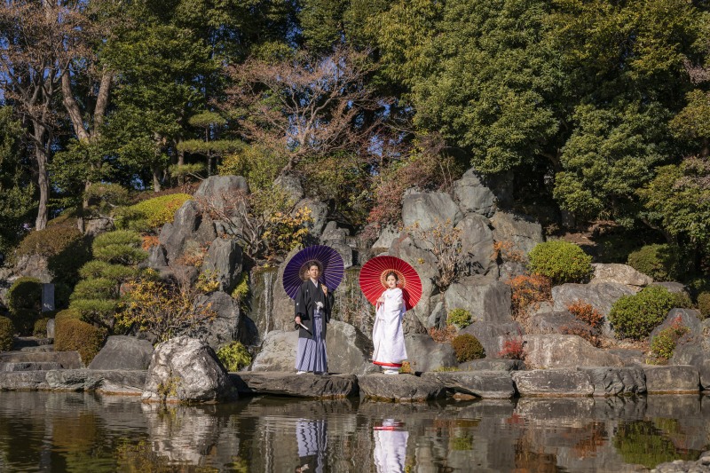 和装撮影のプラン内でご案内可能な庭園ご紹介!
