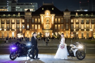 バイク、お車との撮影も!おふたりならではのお写真を♪