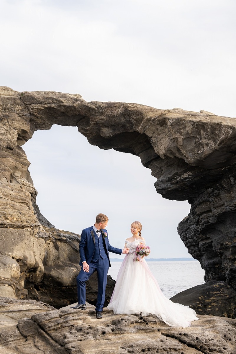 【城ヶ島でおふたりらしい撮影を★花火も使ってロマンティックに!】