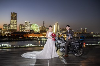 お車×バイク×横浜!自慢の1台とウェディングフォト!