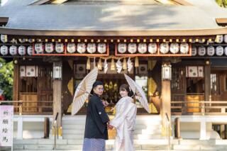 和装で写真の結婚式!