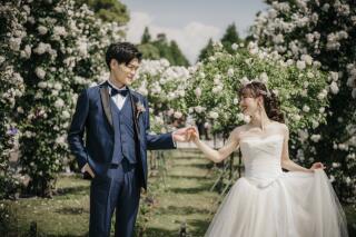 山下公園のバラ園にて☆