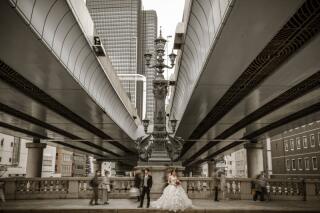 日中でも重厚な撮影に、日本橋!