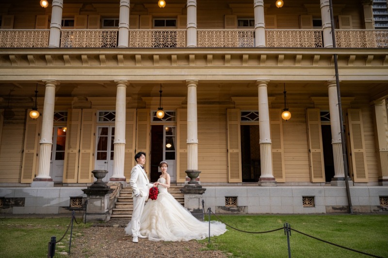 【都内の洋館撮影】旧岩崎邸庭園でのフォトウエディング♪