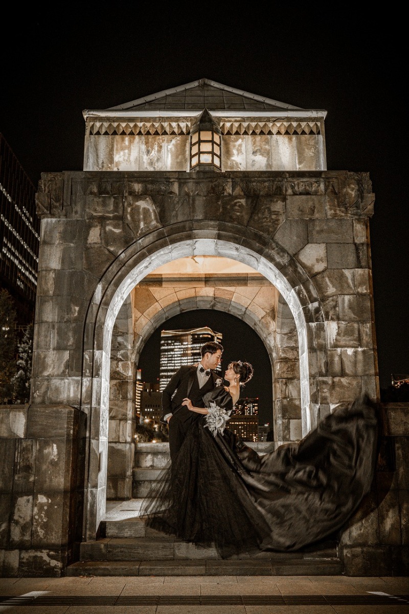 イマドキ花嫁の鉄板・ブラックドレスでナイトフォトウェディング☆