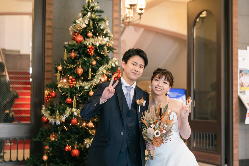 ロマンチックなXmasフォトウェディング