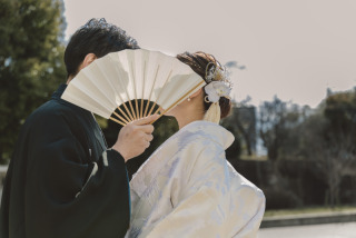 お顔隠しショット