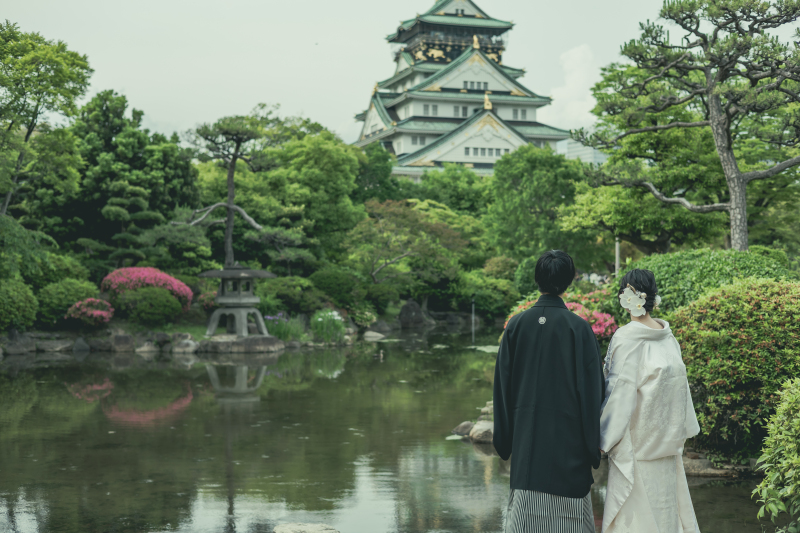 新緑の中でエネルギッシュなロケーションフォト