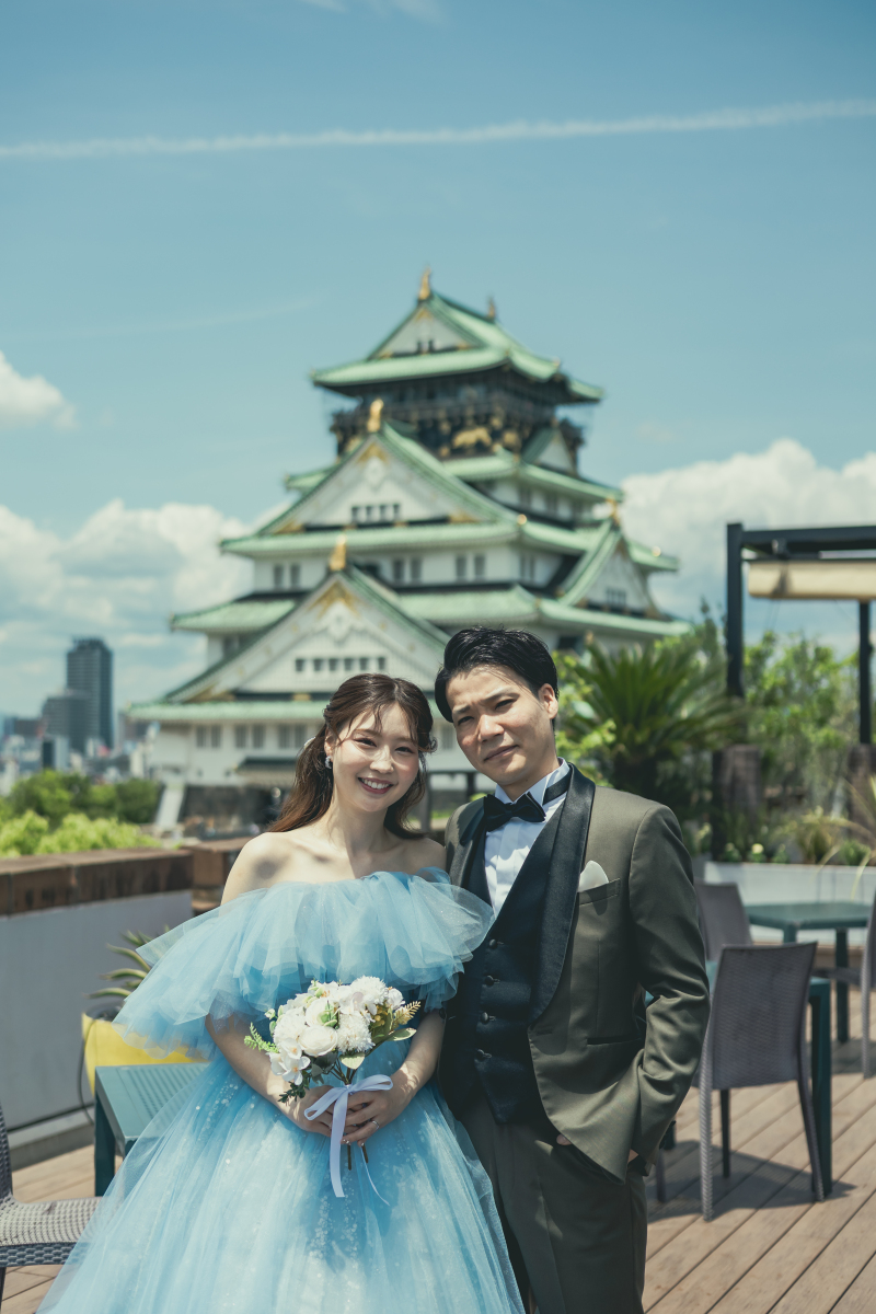 ブーケとともに過ごすフォトウェディング