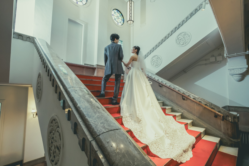 大階段でとっておきの1枚を