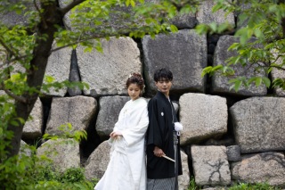 新緑&times;白無垢