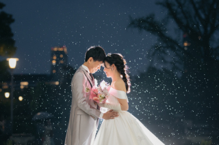 ナイトフォトでロマンチックに