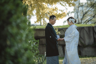 秋の過ごしやすい時期のフォトウェディング