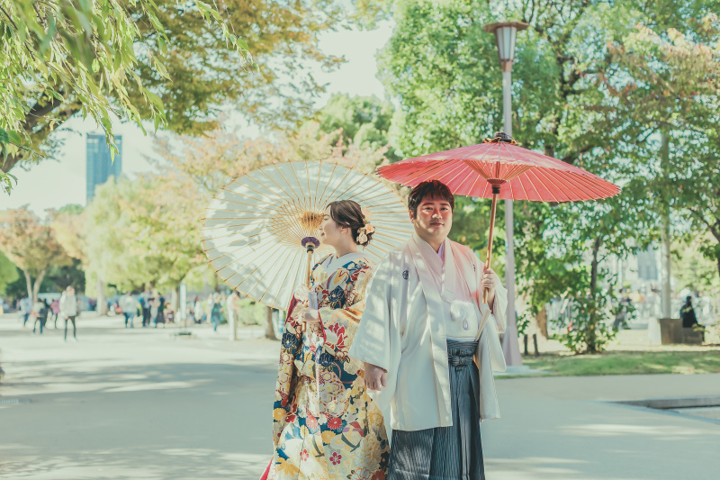 大阪城公園の紅葉