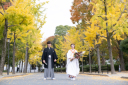 紅葉のフォトウェディング