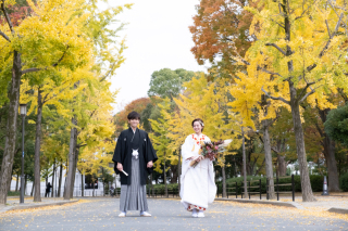 紅葉のフォトウェディング