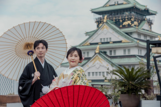 大阪城天守閣と残す