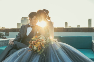 夕焼けフォトが美しい