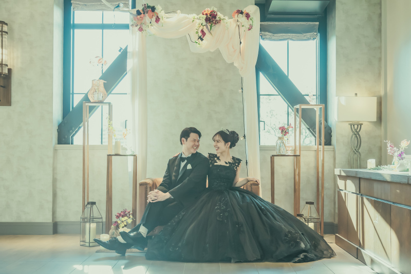 お座りショットで趣のある1枚を残しましょう