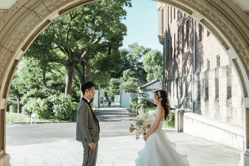 新緑の中でエネルギッシュなロケーションフォト