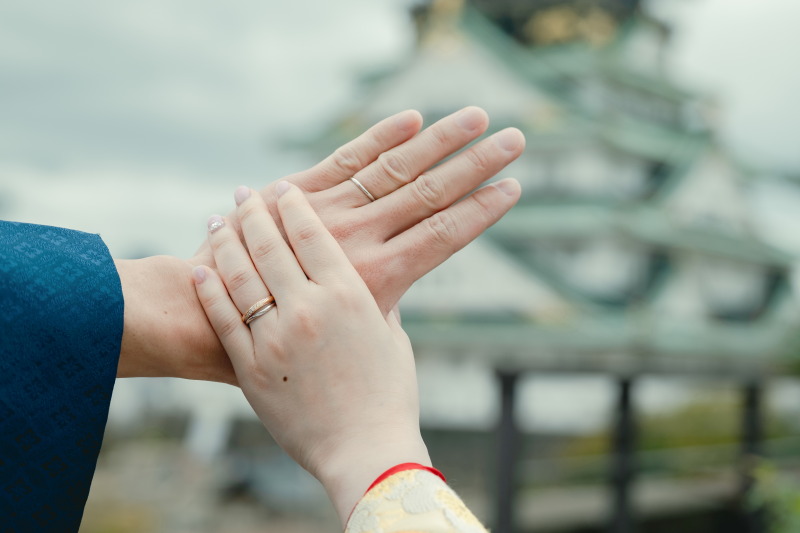 大阪城をさまざまな角度から