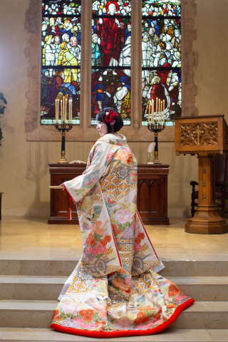 教会で和装？？？
