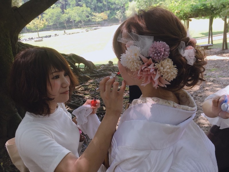 奈良 浮見堂 和装前撮り 白無垢♡