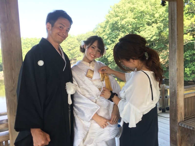 奈良 浮見堂 和装前撮り 白無垢♡