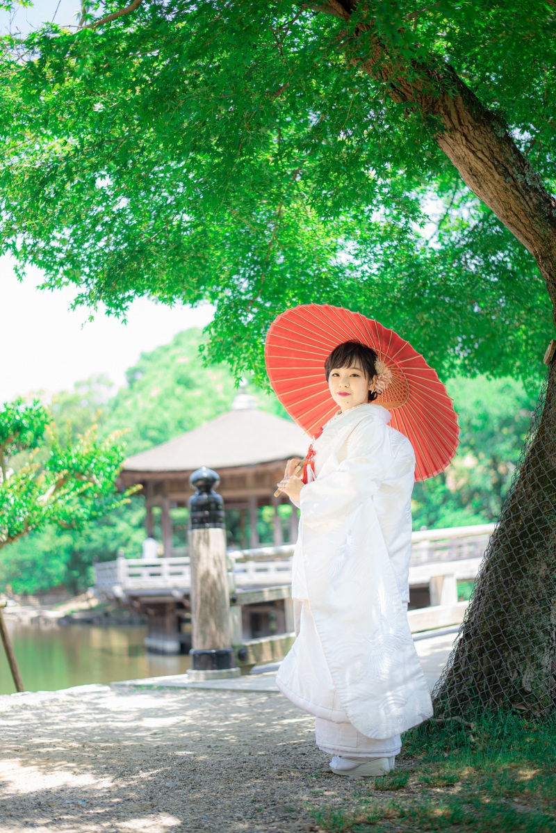 奈良 暑い中のロケ撮影♪