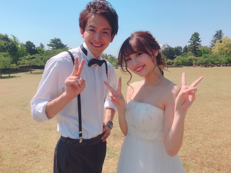 奈良でドレスのロケ撮影に♡