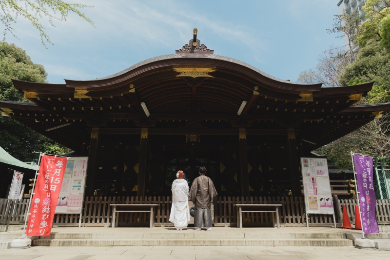 涼しく和装神社ロケーション!