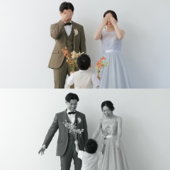 お子様も一緒に楽しく家族でスタジオ撮影♪