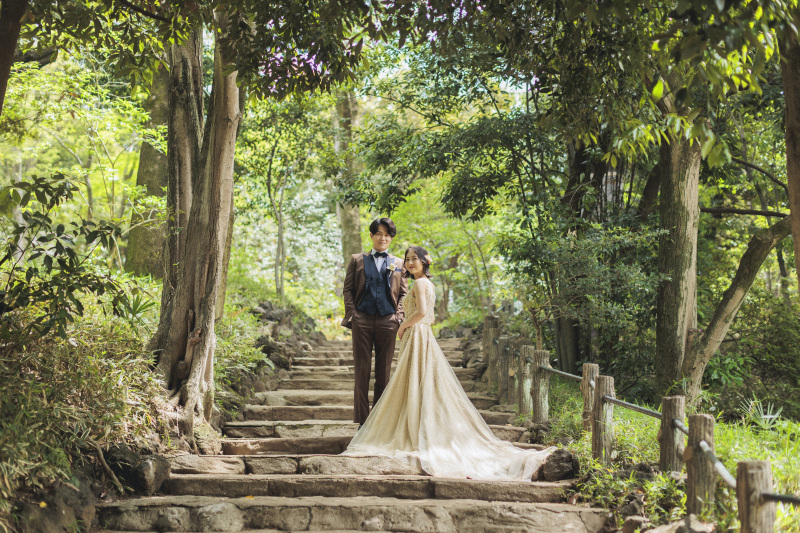 【スタジオAQUA】新緑の中でお二人らしく