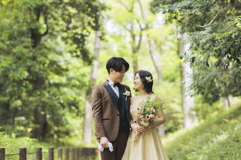 【スタジオAQUA】新緑の中でお二人らしく