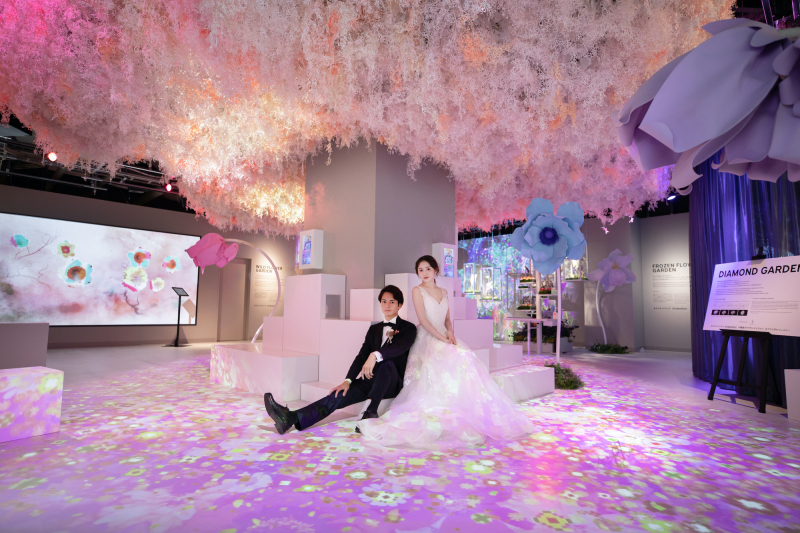 結婚写真×フラワーアート空間