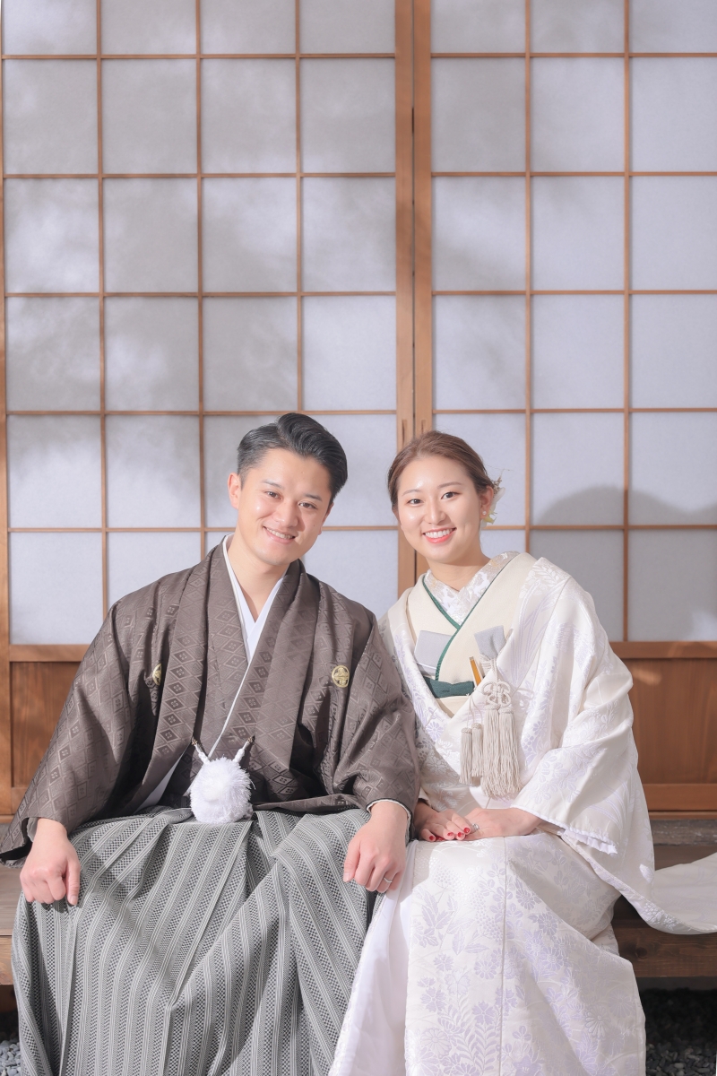 白無垢と色打掛の掛け替えのご紹介