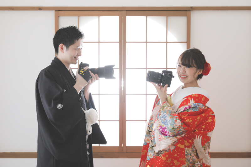 和装大人気プラン!屋内庭園スタジオ