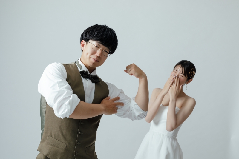 笑顔あふれる撮影