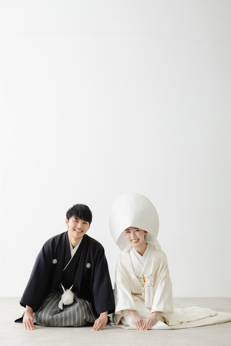 和装は無地スタジオでシンプルに！