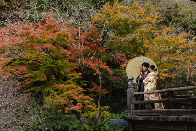 お寺で残すウェディングフォト