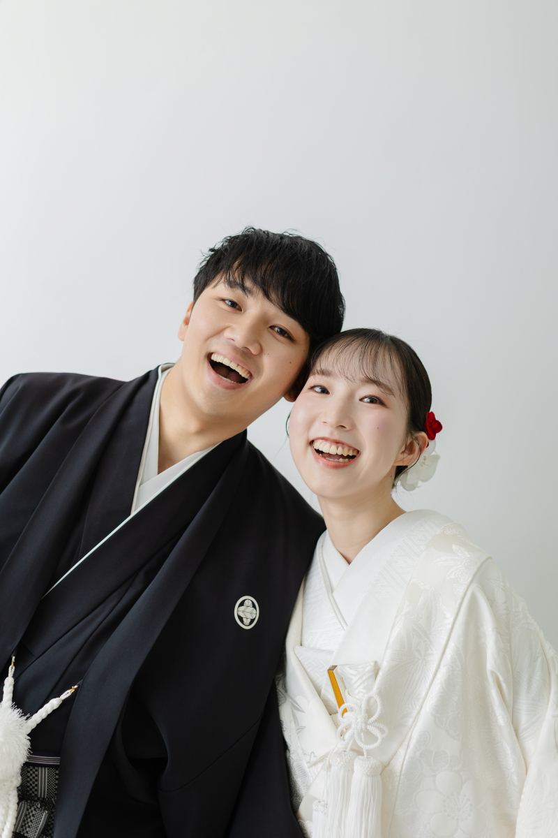 和装は無地スタジオでシンプルに！